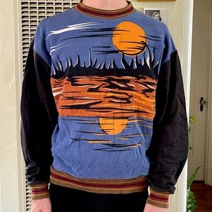 Prada SS 2014 Horizon crewneck sweatshirt